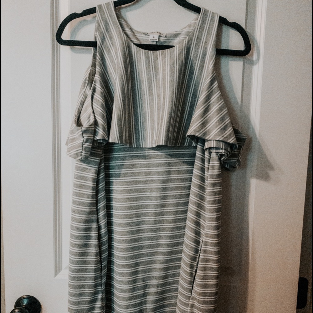 T shirt Dress! Off the shoulder!